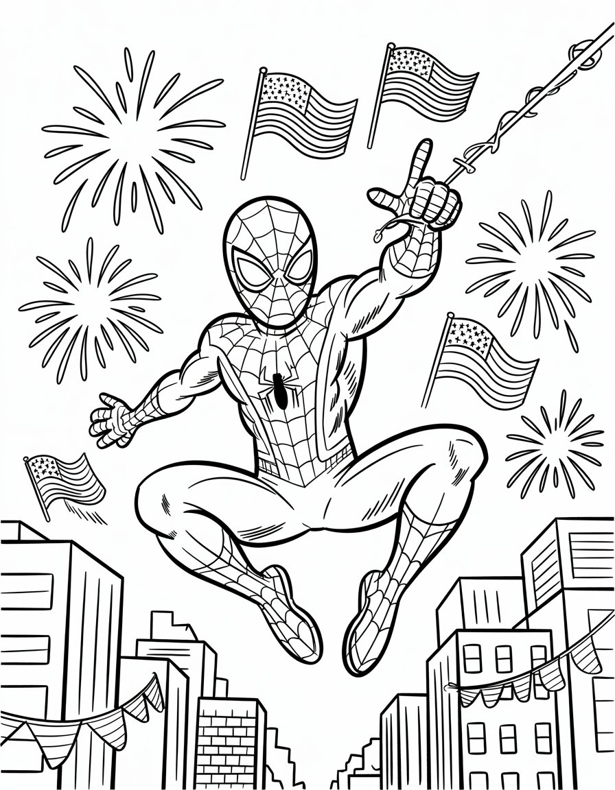 Fourth of July Spider-Man